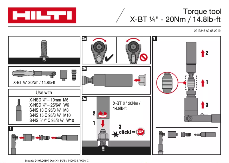Página 1 del manual Instrucciones / montaje Hilti BX 3