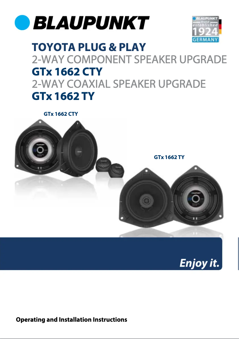 Image de la première page du manuel de l'appareil GTx 1662 CTY