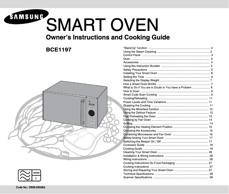 Page 1 de la notice Manuel utilisateur Samsung BCE1197