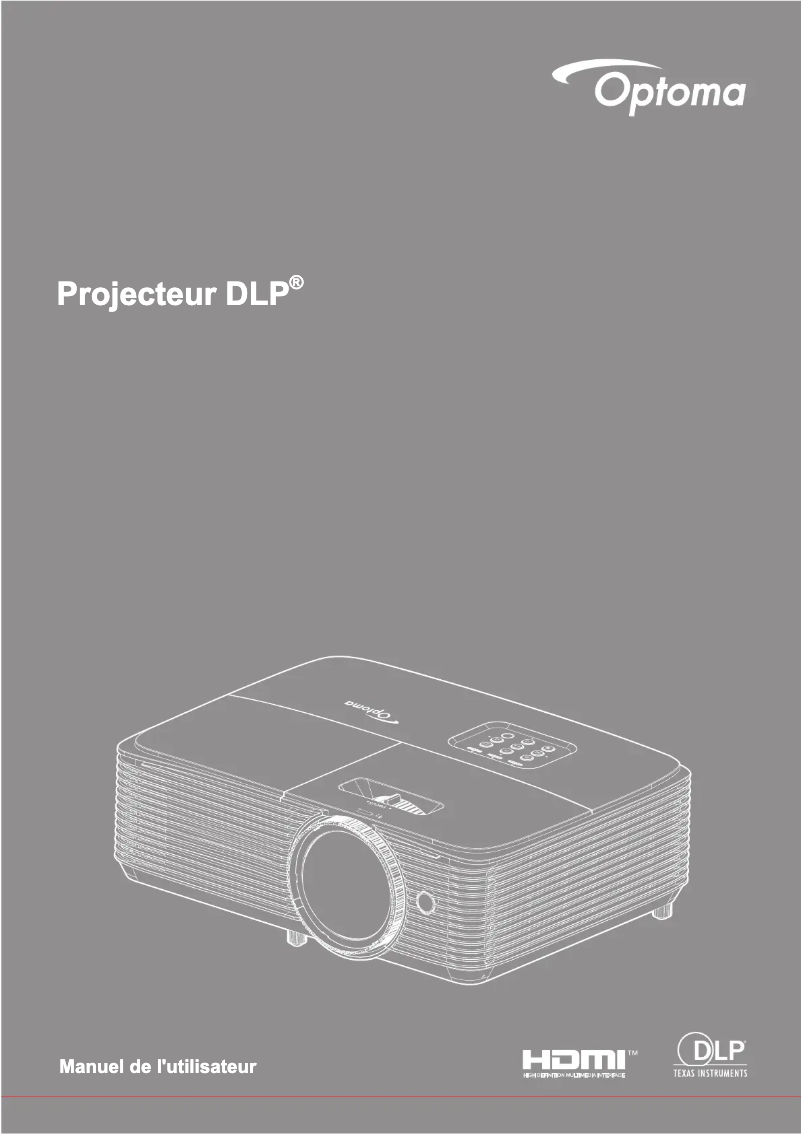 Page 1 de la notice Manuel utilisateur Optoma HD29HSTx