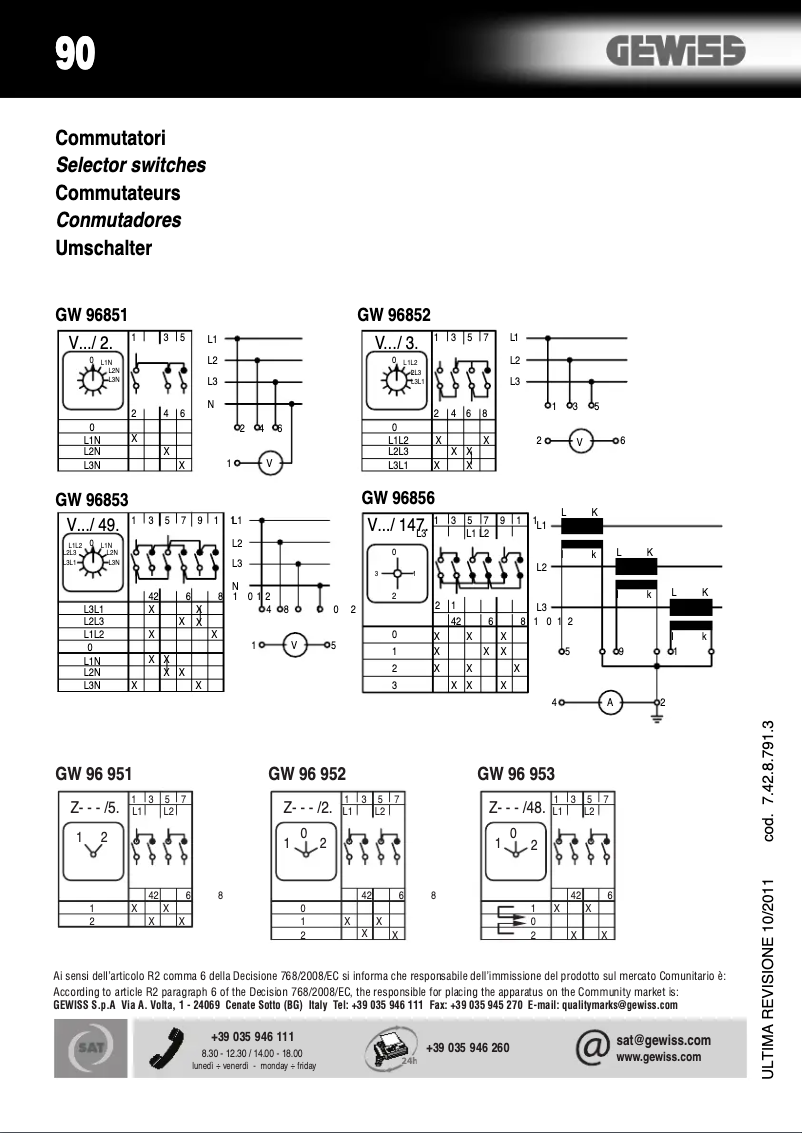 Página 1 del manual Manual de usuario Gewiss GW96853