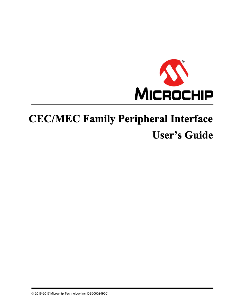 Página 1 del manual Manual de usuario Microchip MEC1725