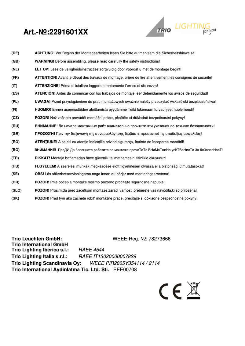 Image de la première page du manuel de l'appareil Tiber 229160187