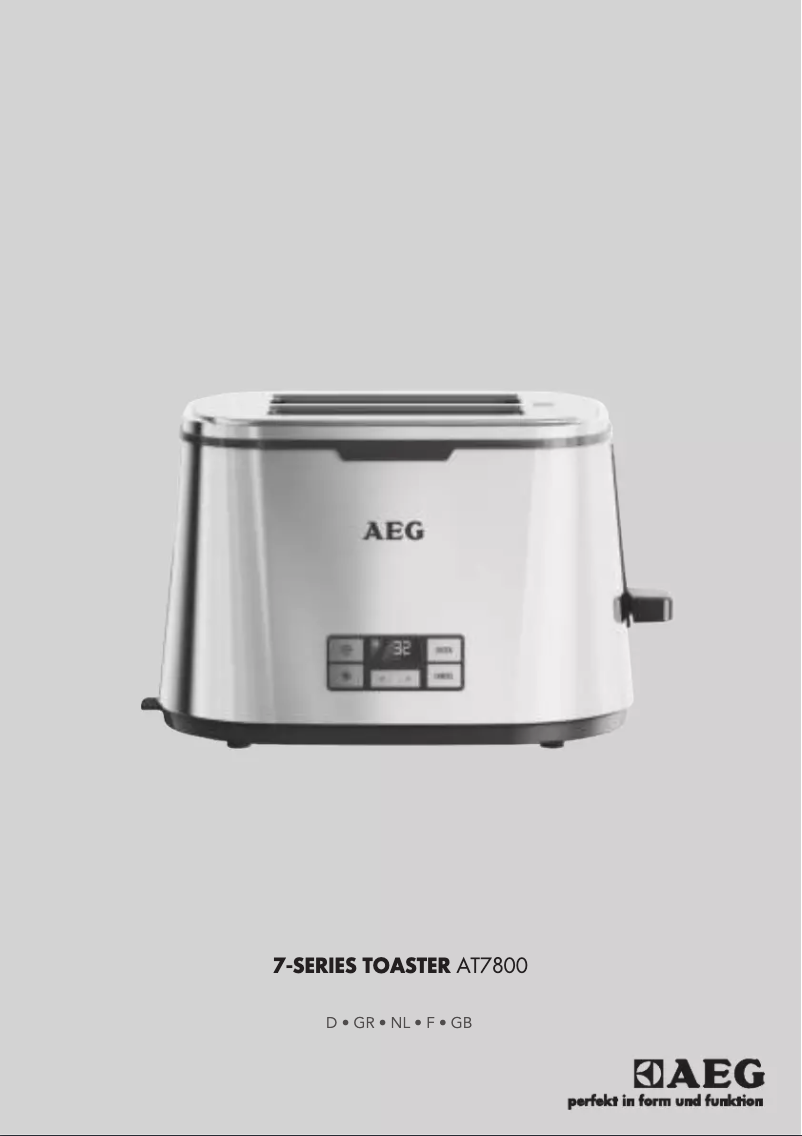 Image de la première page du manuel de l'appareil AT7800