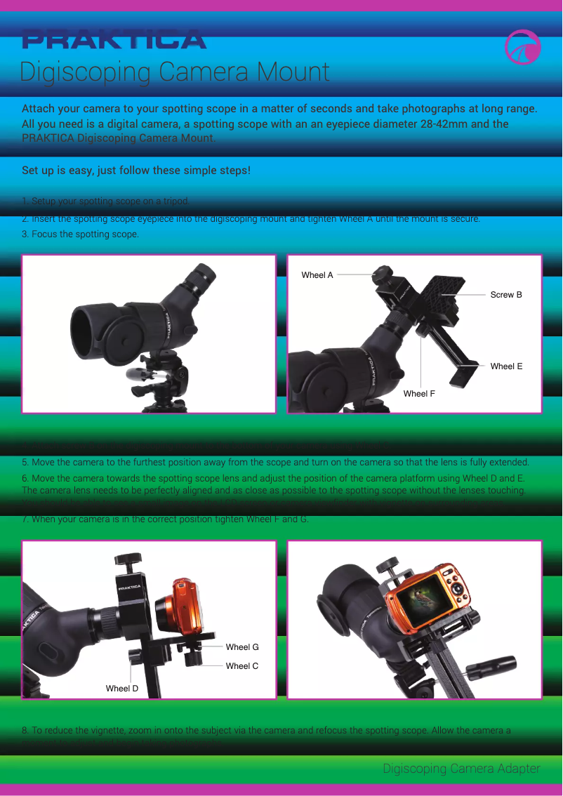 Page 1 de la notice Manuel utilisateur Praktica ATDCMSS