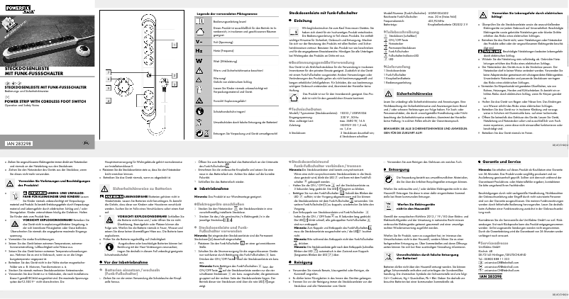 Image de la première page du manuel de l'appareil IAN 283298