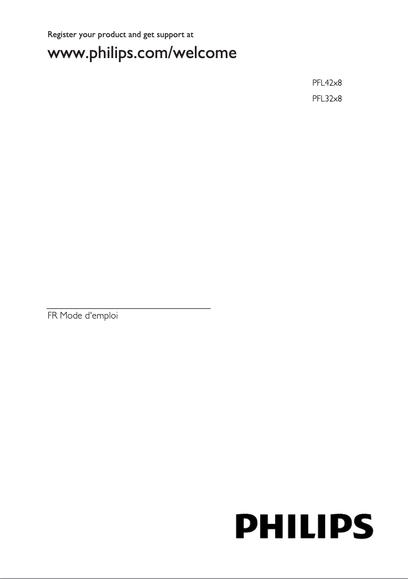 Image de la première page du manuel de l'appareil 32PFL3258H