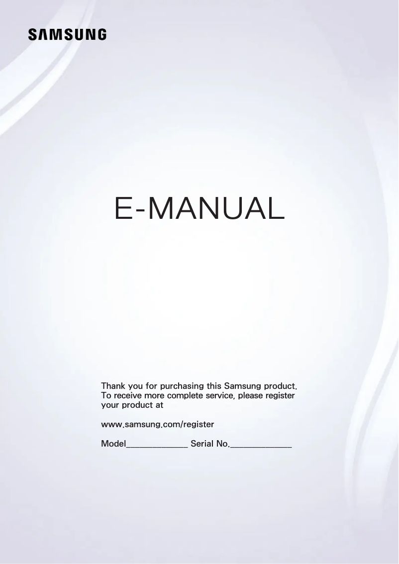 Page n°1 - Manuel utilisateur Samsung UE43JU6070U