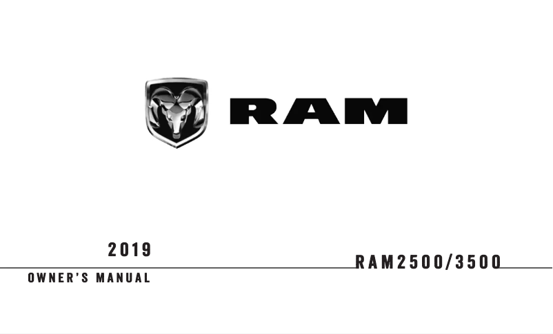 Page 1 de la notice Manuel utilisateur RAM 3500 (2019)