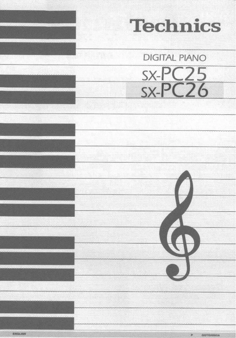 Page 1 de la notice Manuel utilisateur Technics SX-PC26