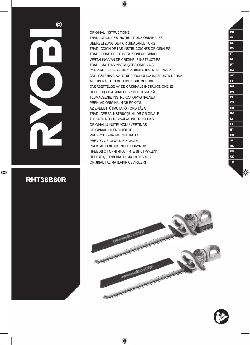 Imagen de la primera página del manual del dispositivo RHT36B60R
