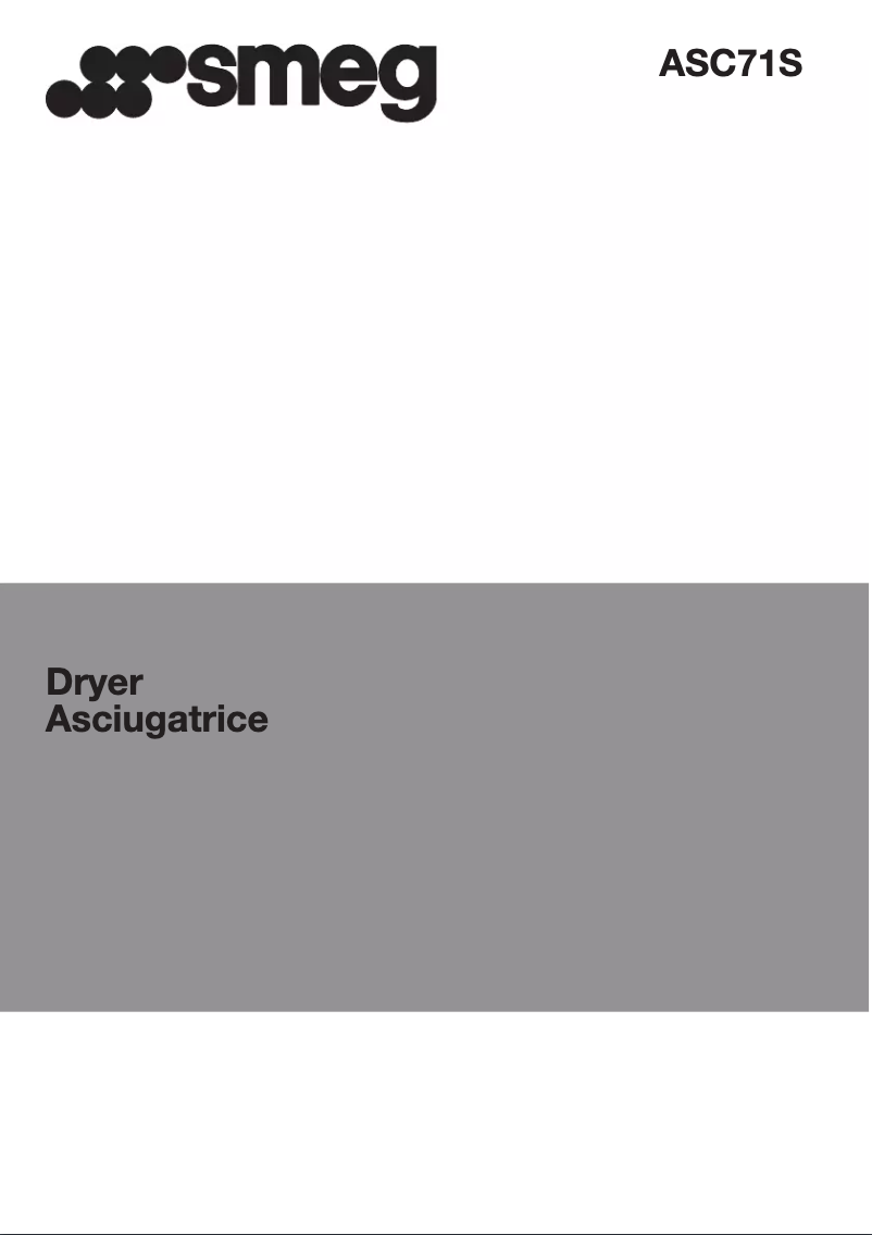 Image de la première page du manuel de l'appareil ASC71S