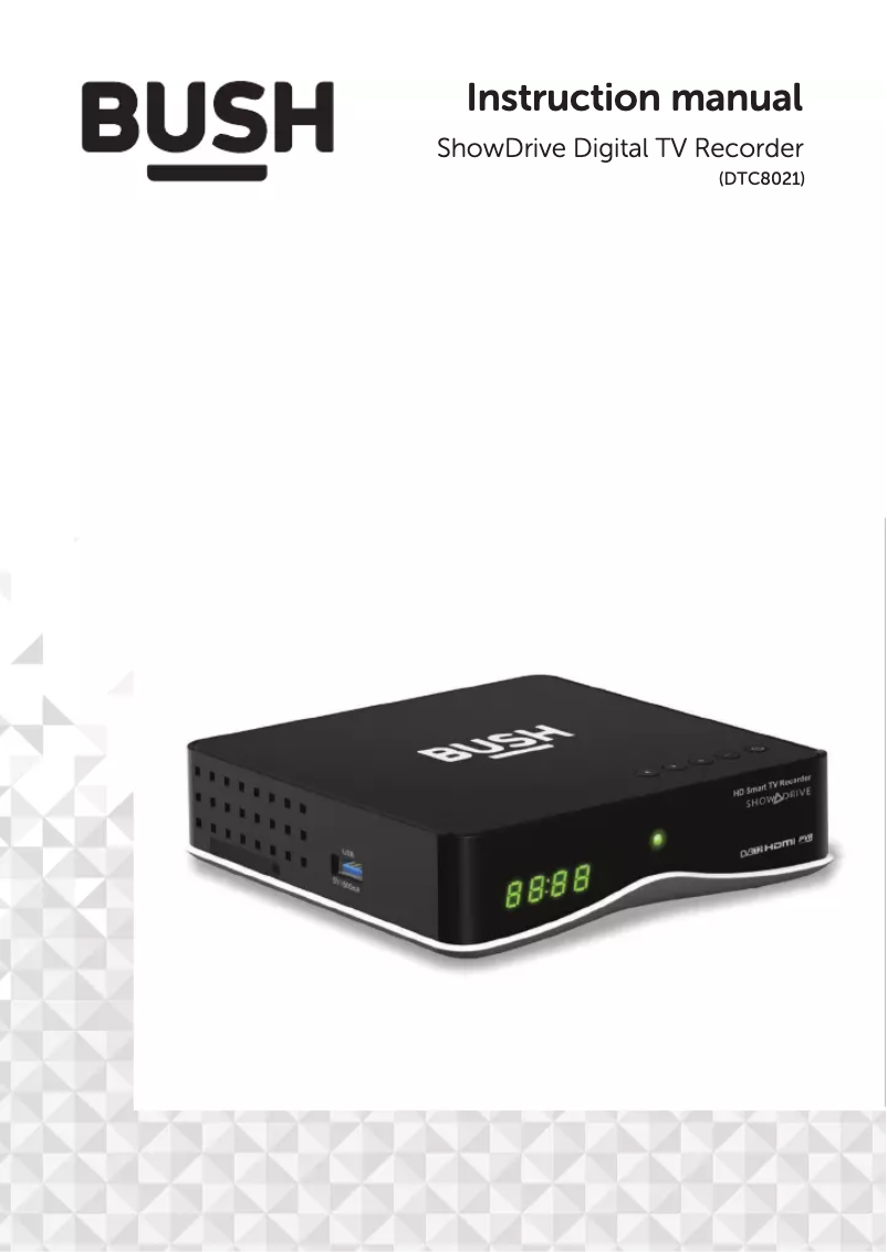 Page 1 of the manual User Manual Bush DTC8021