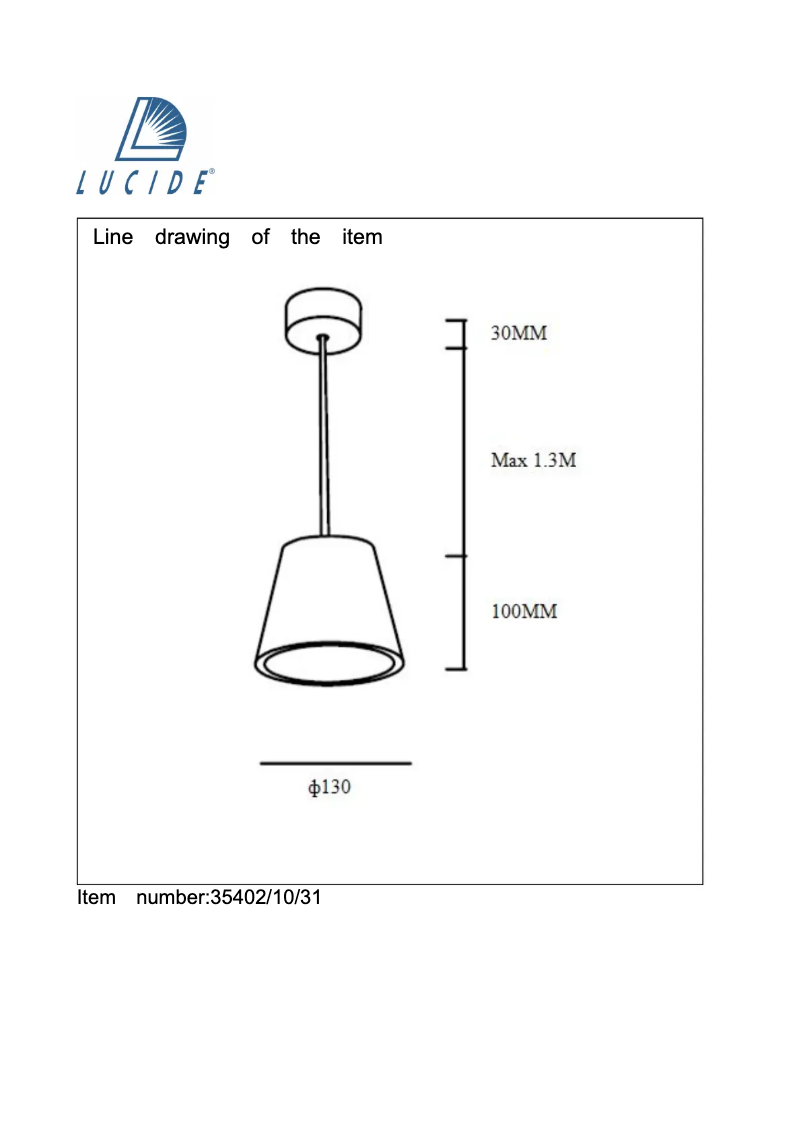 Page n°1 - Manuel utilisateur Lucide Gipsy 35402/10/31