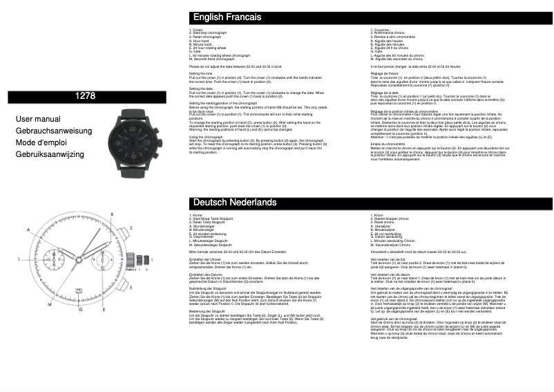 Page 1 de la notice Manuel utilisateur Davis 1278