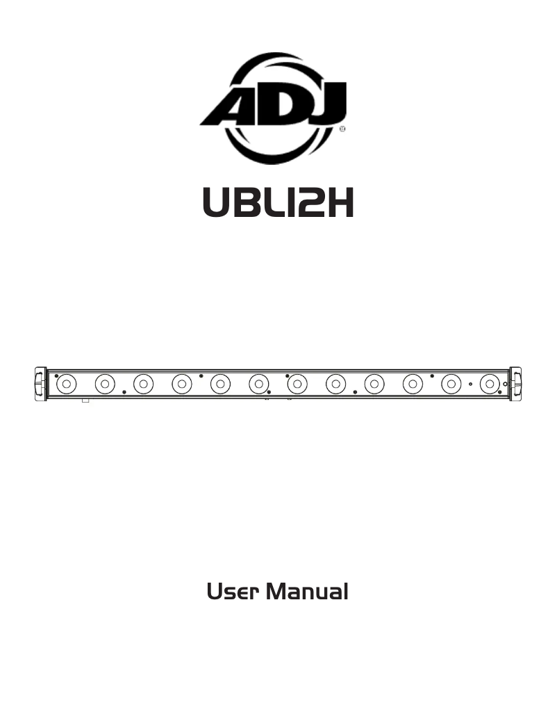 Página 1 del manual Manual de usuario American DJ UBL12H