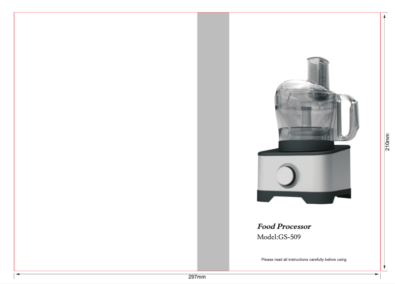 Page 1 de la notice Manuel utilisateur Pyle NutriChef PKFP50