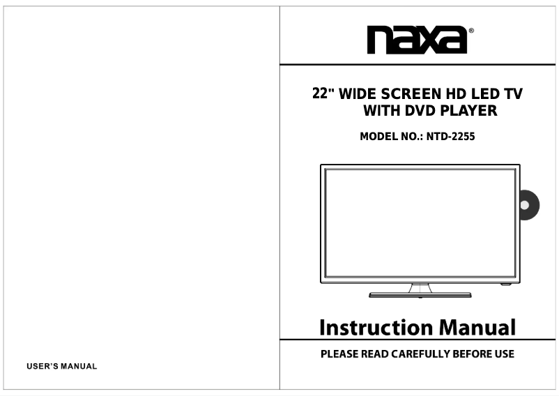 Página 1 del manual Manual de usuario Naxa NTD-2255