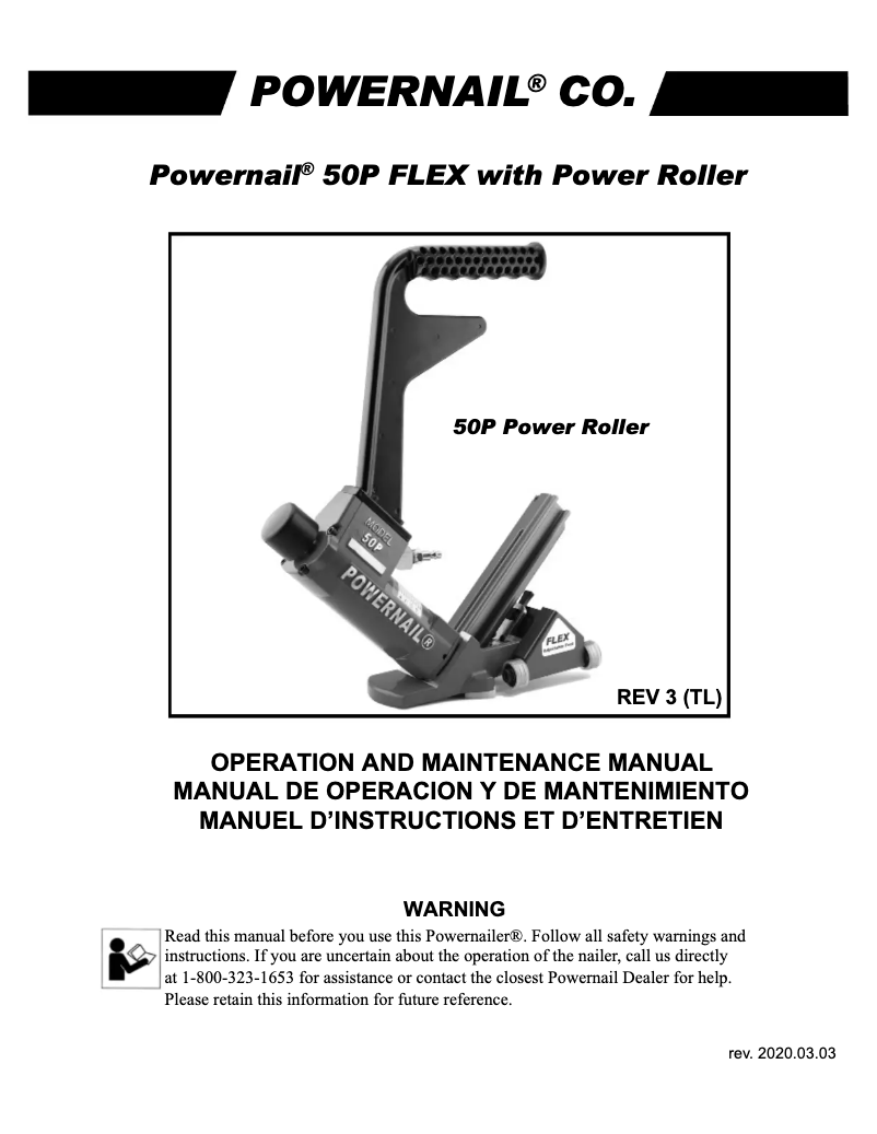 Page n°1 - Manuel utilisateur POWERNAIL 50P FLEX