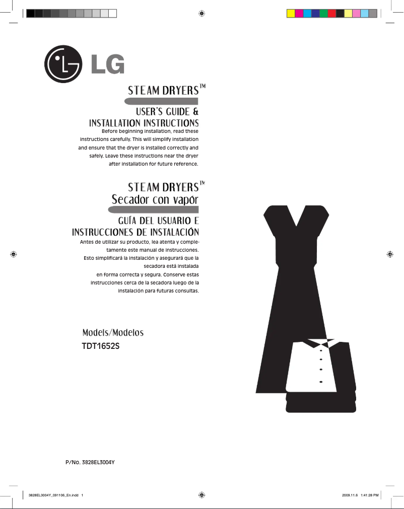Page n°1 - Manuel utilisateur LG TDT1652S