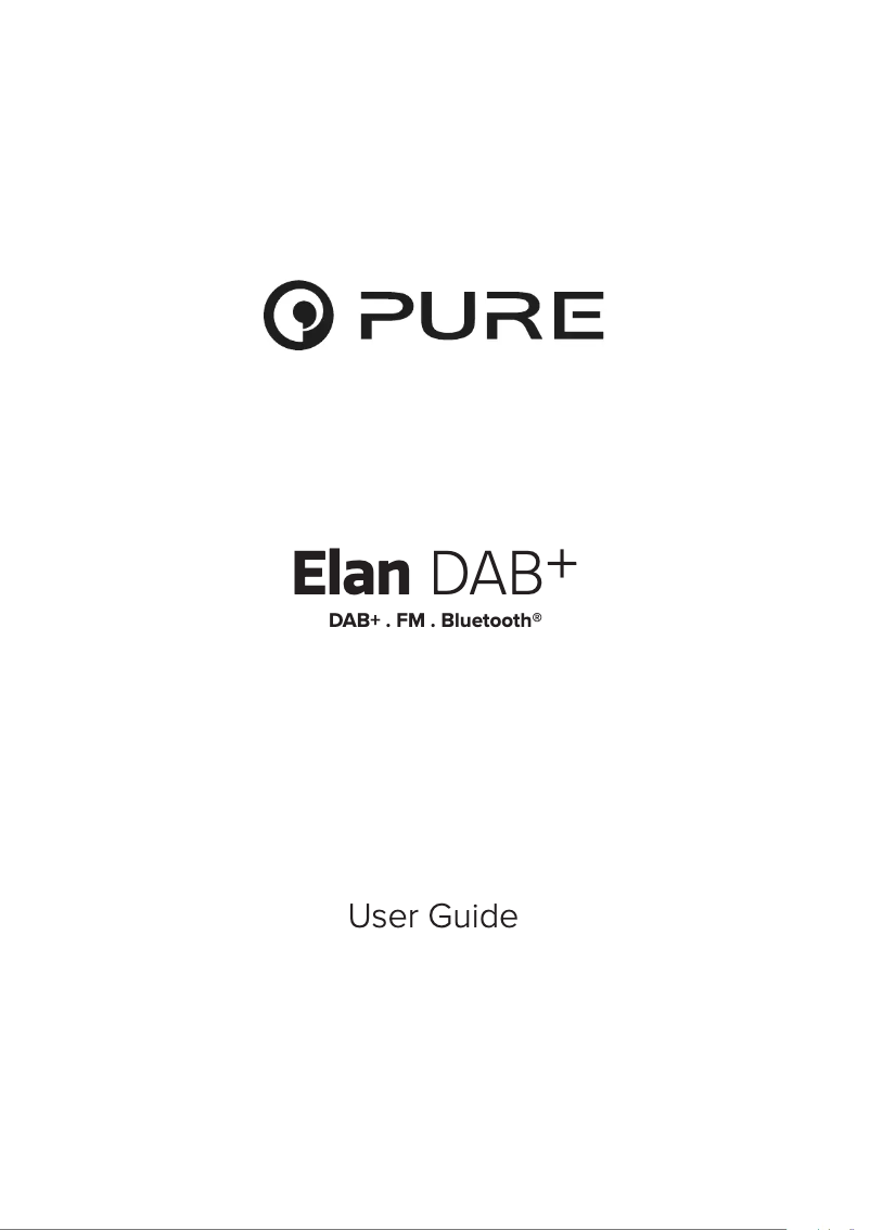 Image de la première page du manuel de l'appareil Elan DAB+