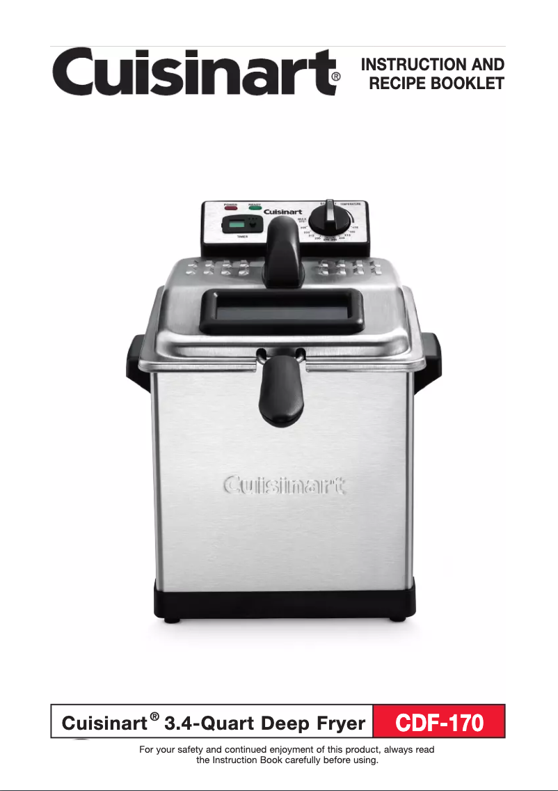 Image de la première page du manuel de l'appareil CDF-170