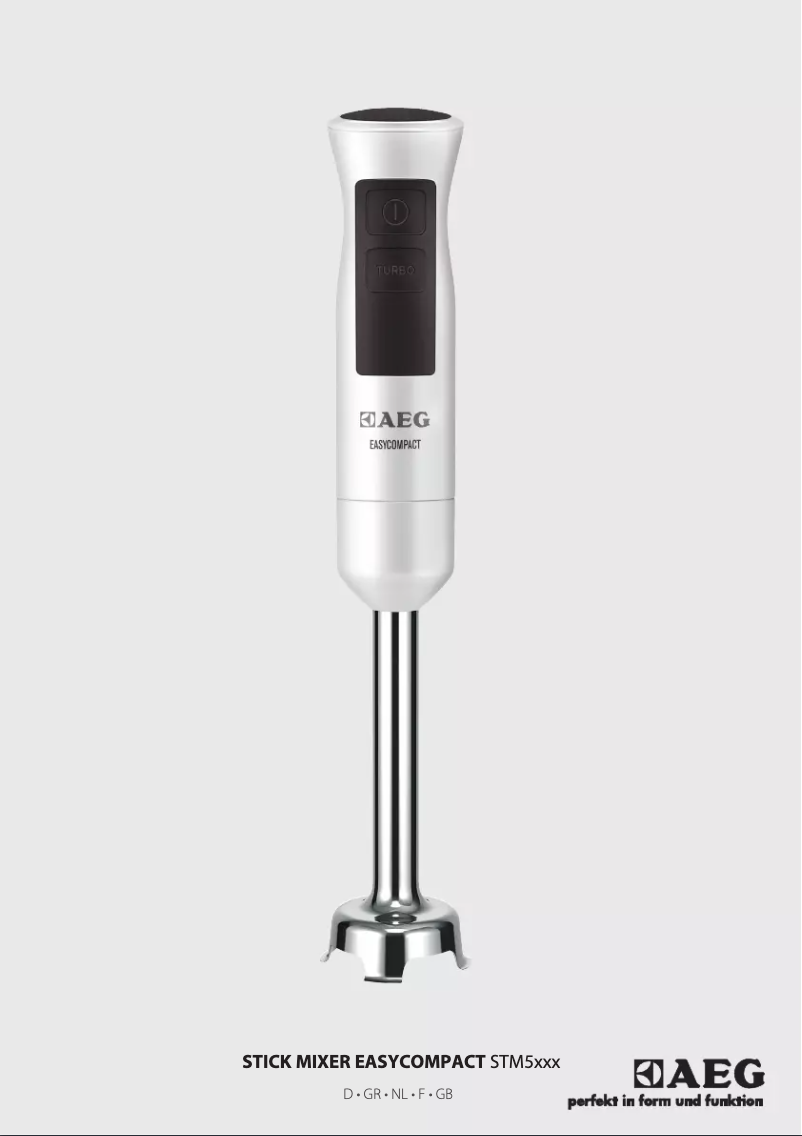 Page 1 de la notice Manuel utilisateur AEG STM5200