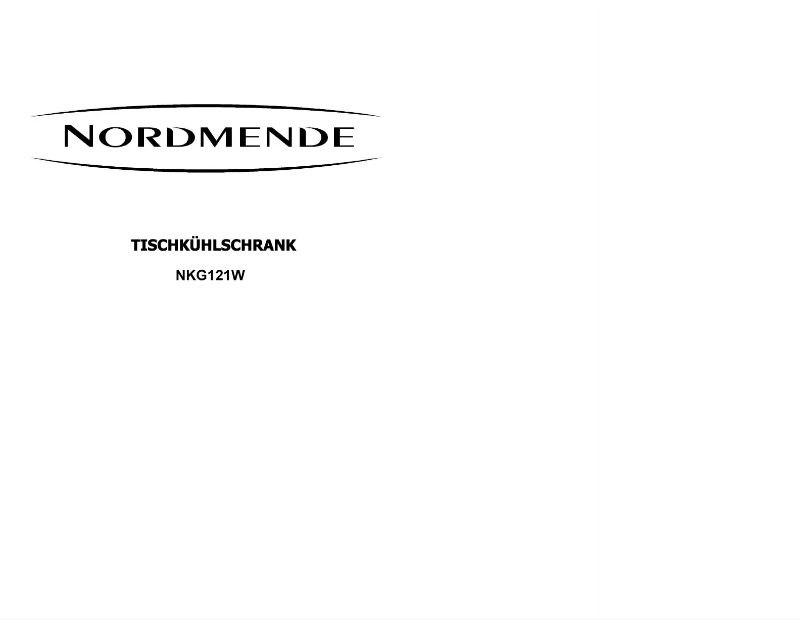 Page 1 de la notice Manuel utilisateur Nordmende NKG 121W