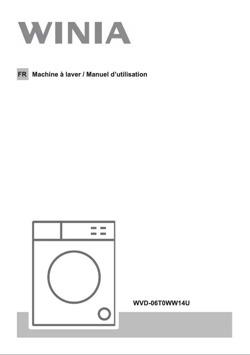Page 1 de la notice Manuel utilisateur Winia WVD-06T0WW14U