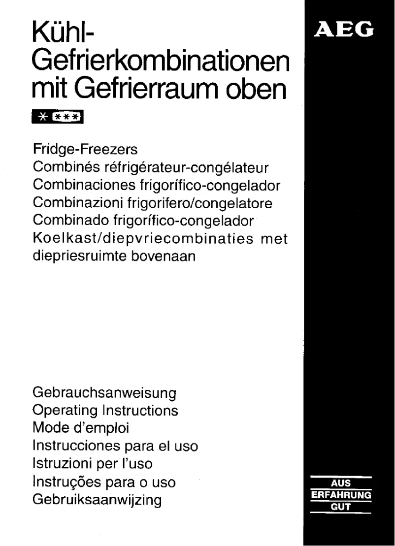 Page 1 de la notice Manuel utilisateur AEG OKO-S-3153-6DT