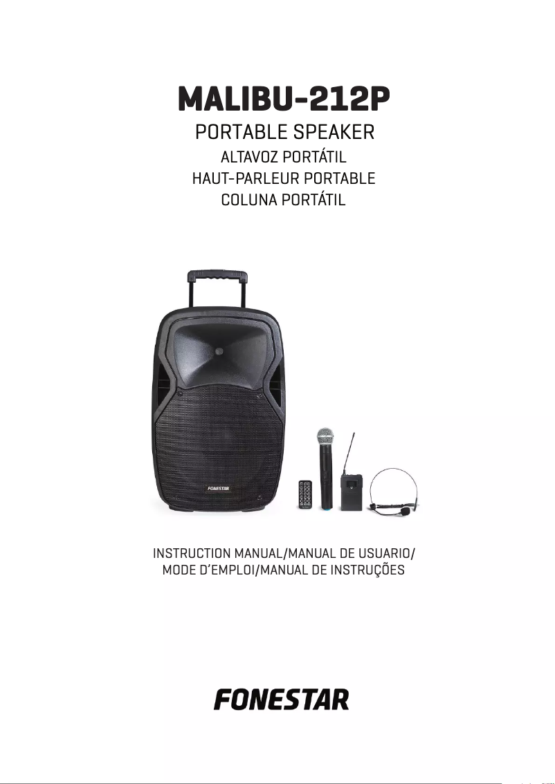 Page 1 de la notice Manuel utilisateur FoneStar MALIBU-212P