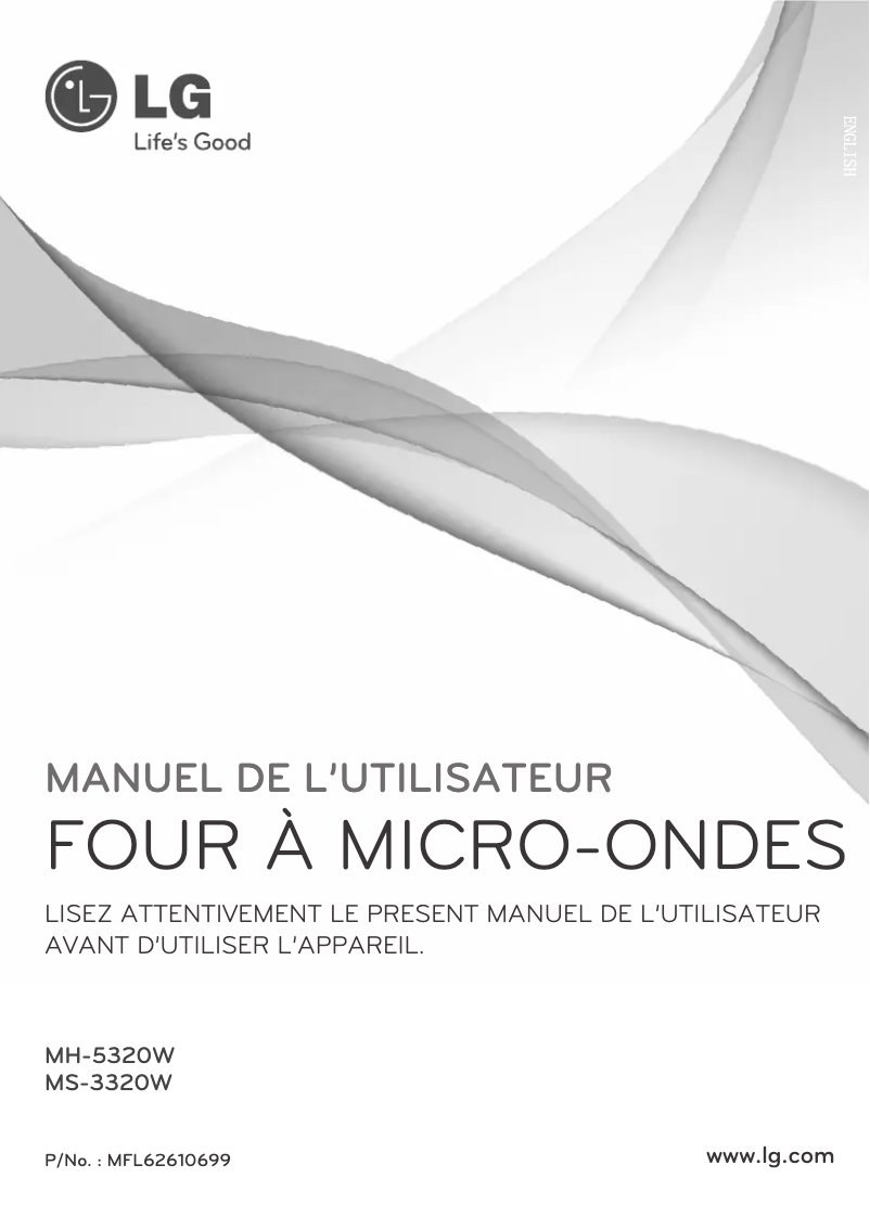 Page 1 de la notice Manuel utilisateur LG MS-3320W