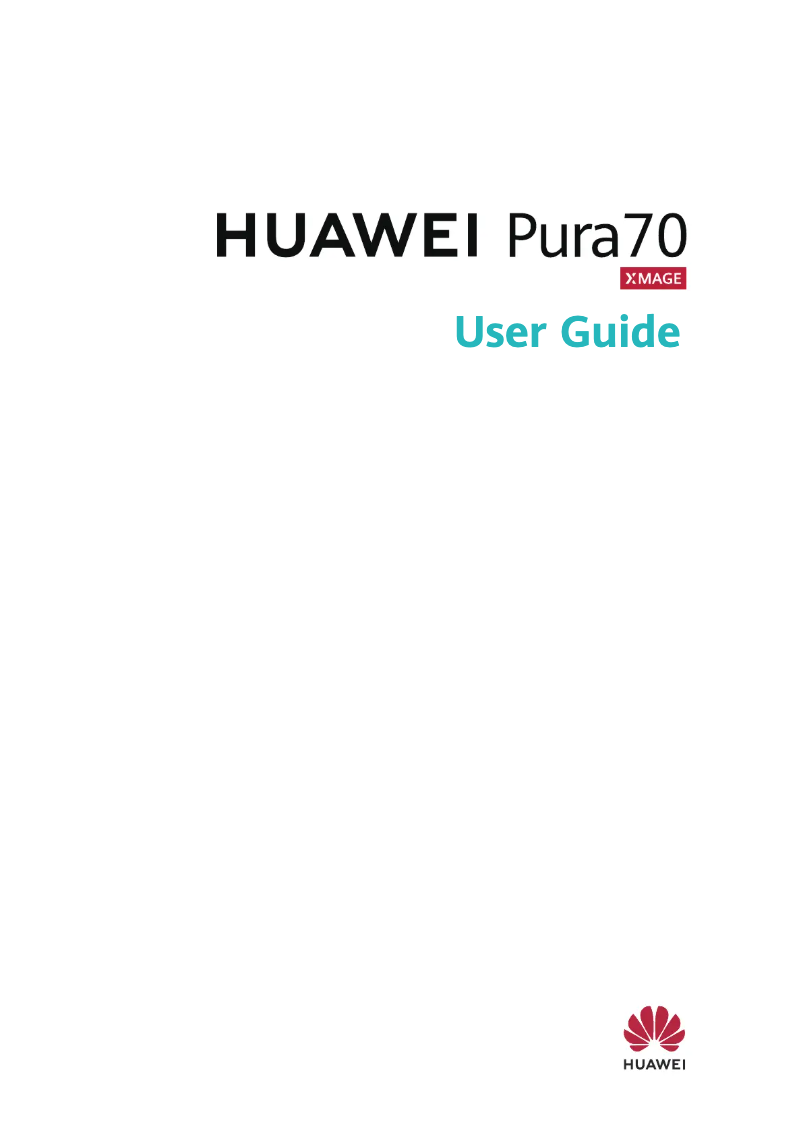 Page 1 de la notice Manuel utilisateur Huawei PURA 70