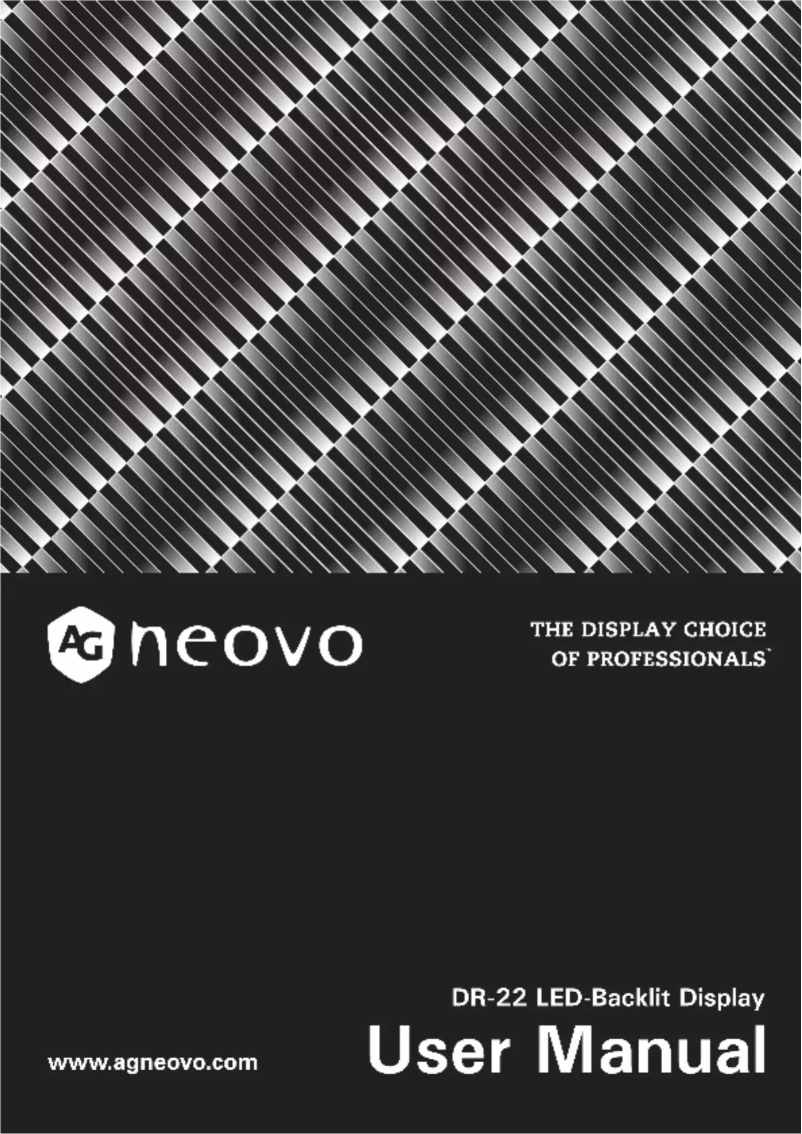 Page 1 de la notice Manuel utilisateur AG Neovo DR-22