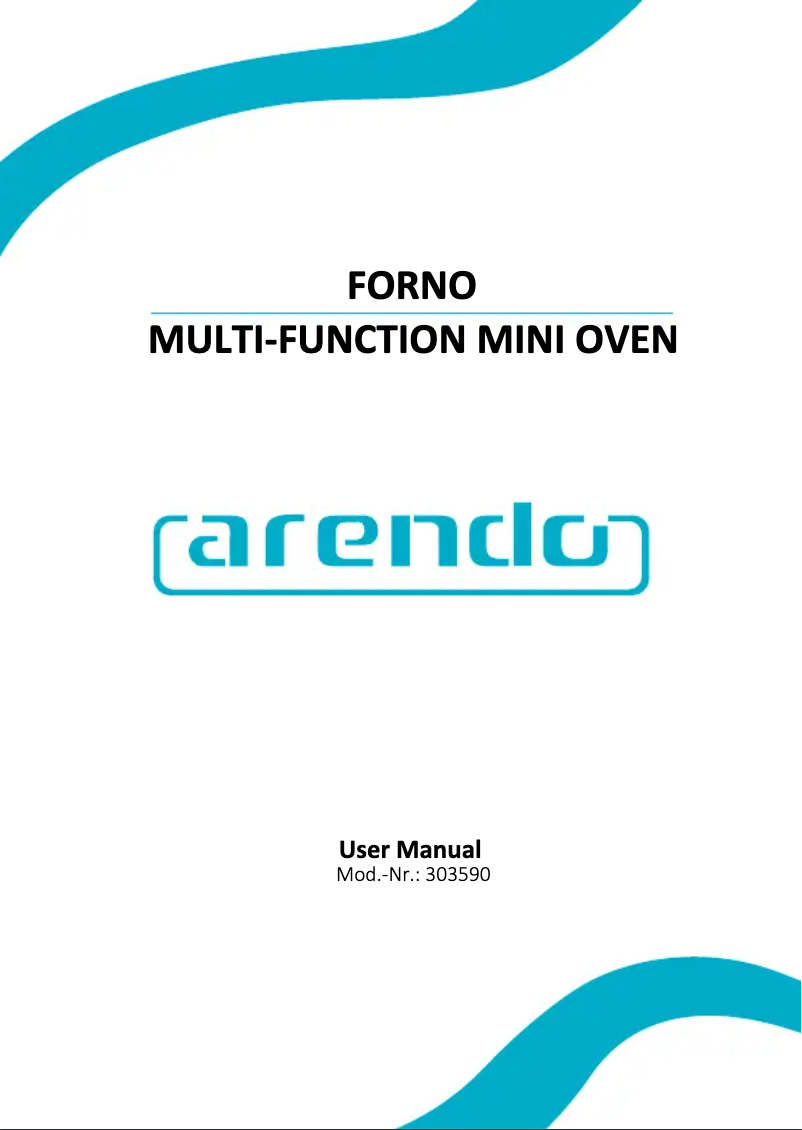 Page 1 de la notice Manuel utilisateur Arendo 303590
