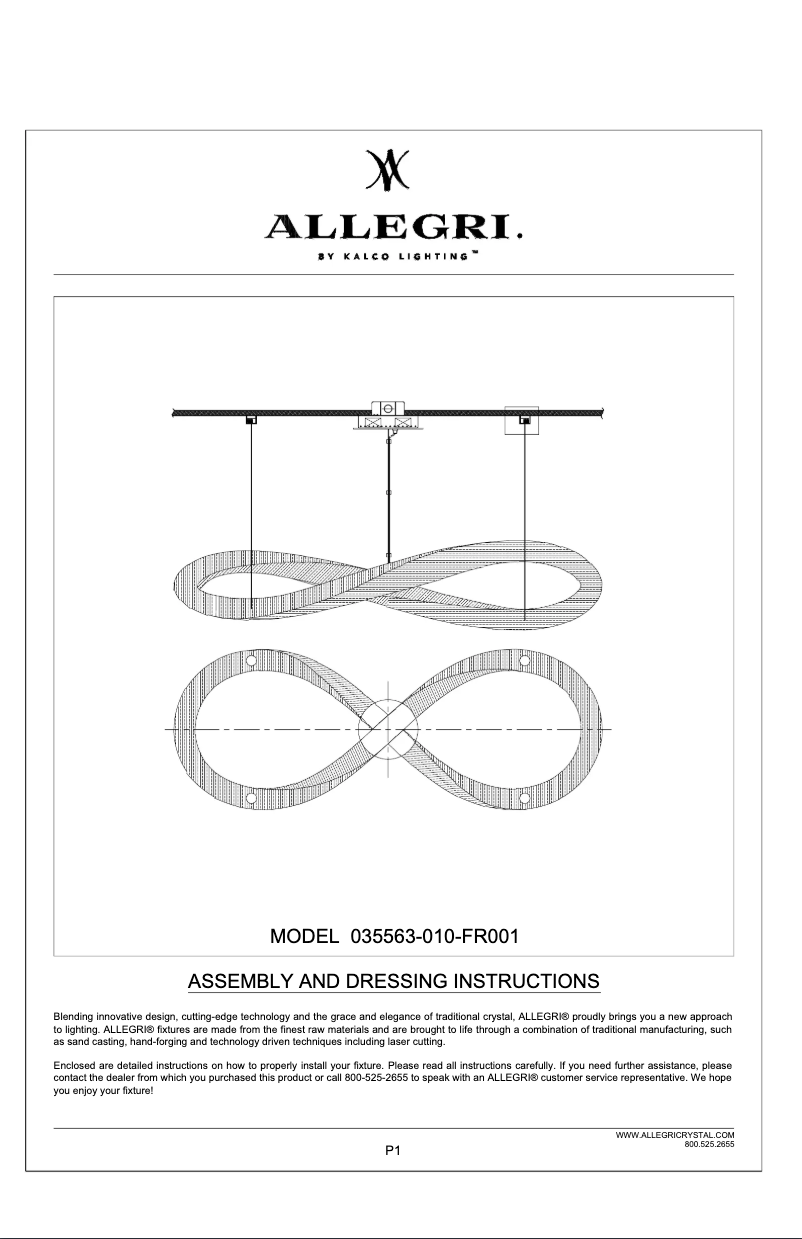 Page n°1 - Manuel utilisateur Allegri Lina 035563-010-FR001
