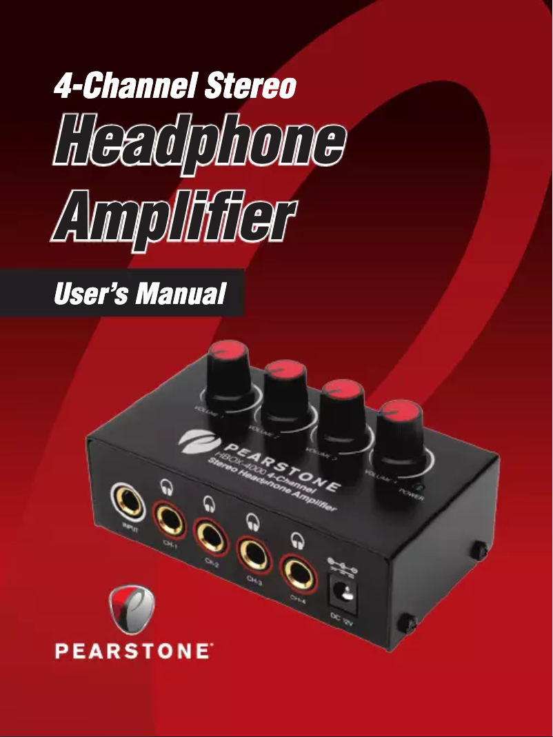 Page n°1 - Manuel utilisateur Pearstone HBOX-4000