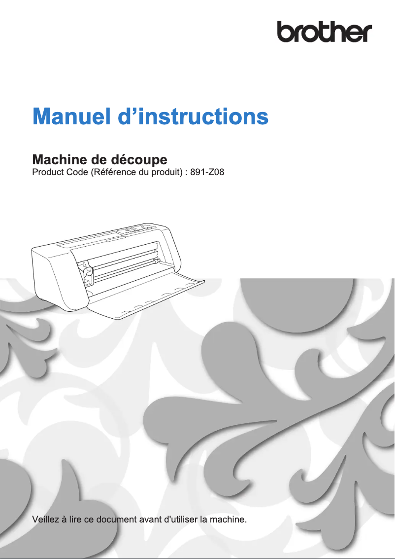 Page n°1 - Manuel utilisateur Brother DC200