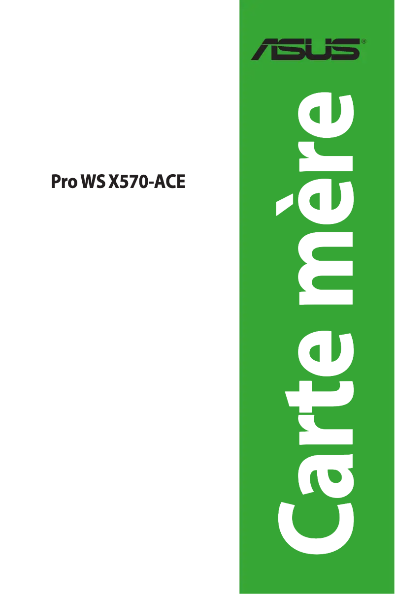 Page 1 de la notice Manuel utilisateur Asus Pro WS X570-ACE