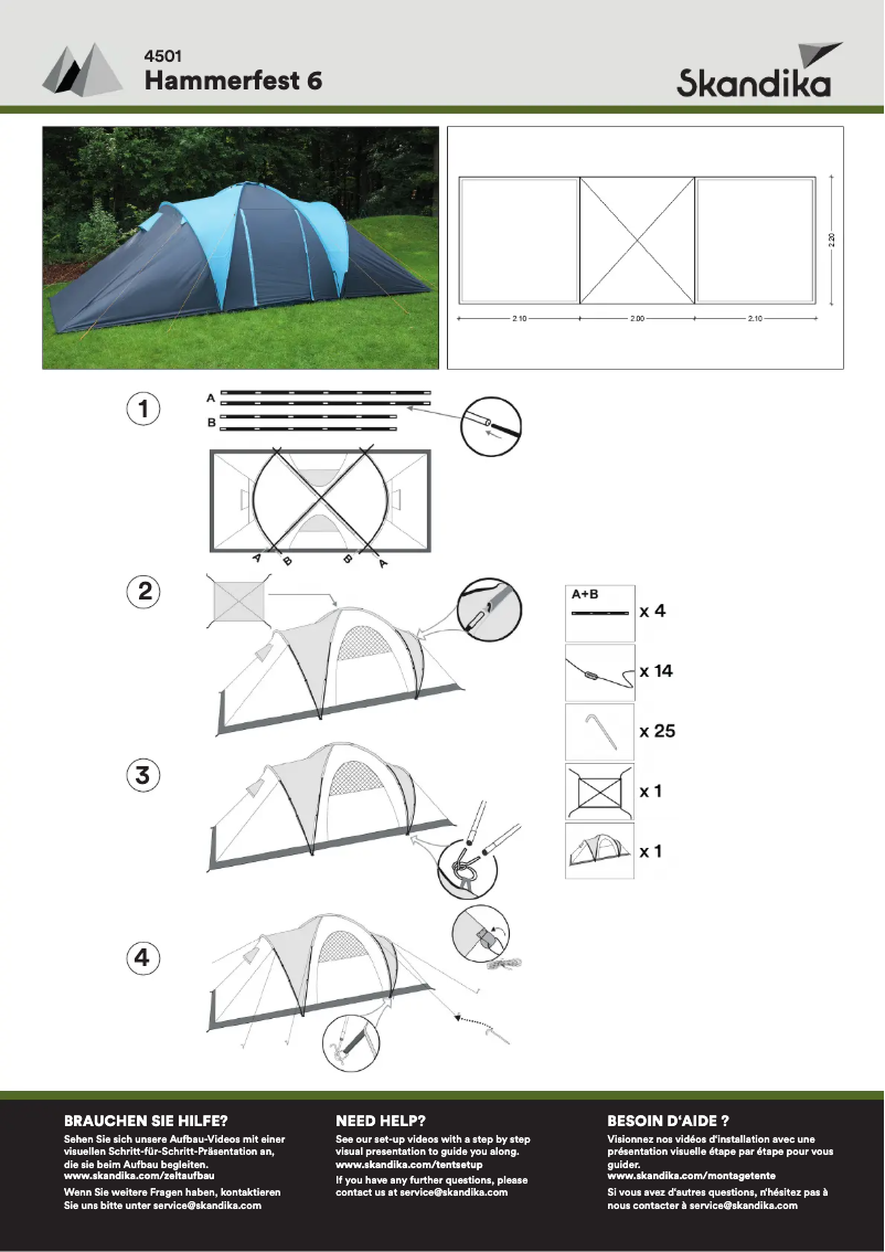 Página 1 del manual Manual de usuario Skandika Hammerfest 6