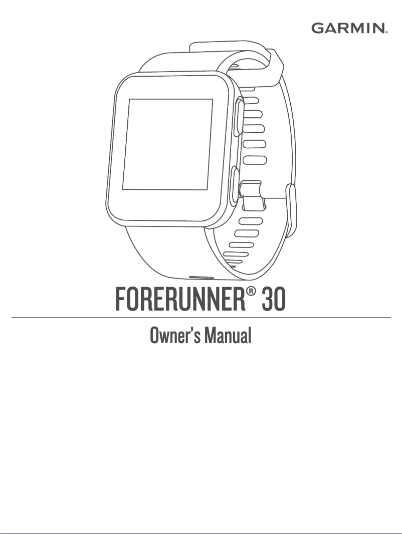 Image de la première page du manuel de l'appareil Forerunner 30
