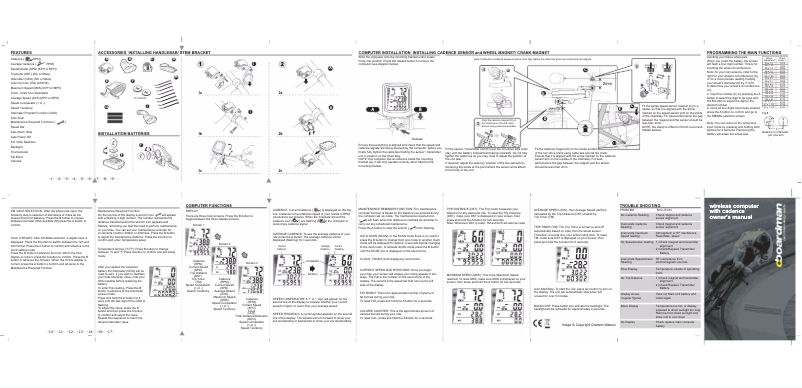 Page 1 de la notice Manuel utilisateur Boardman Wireless