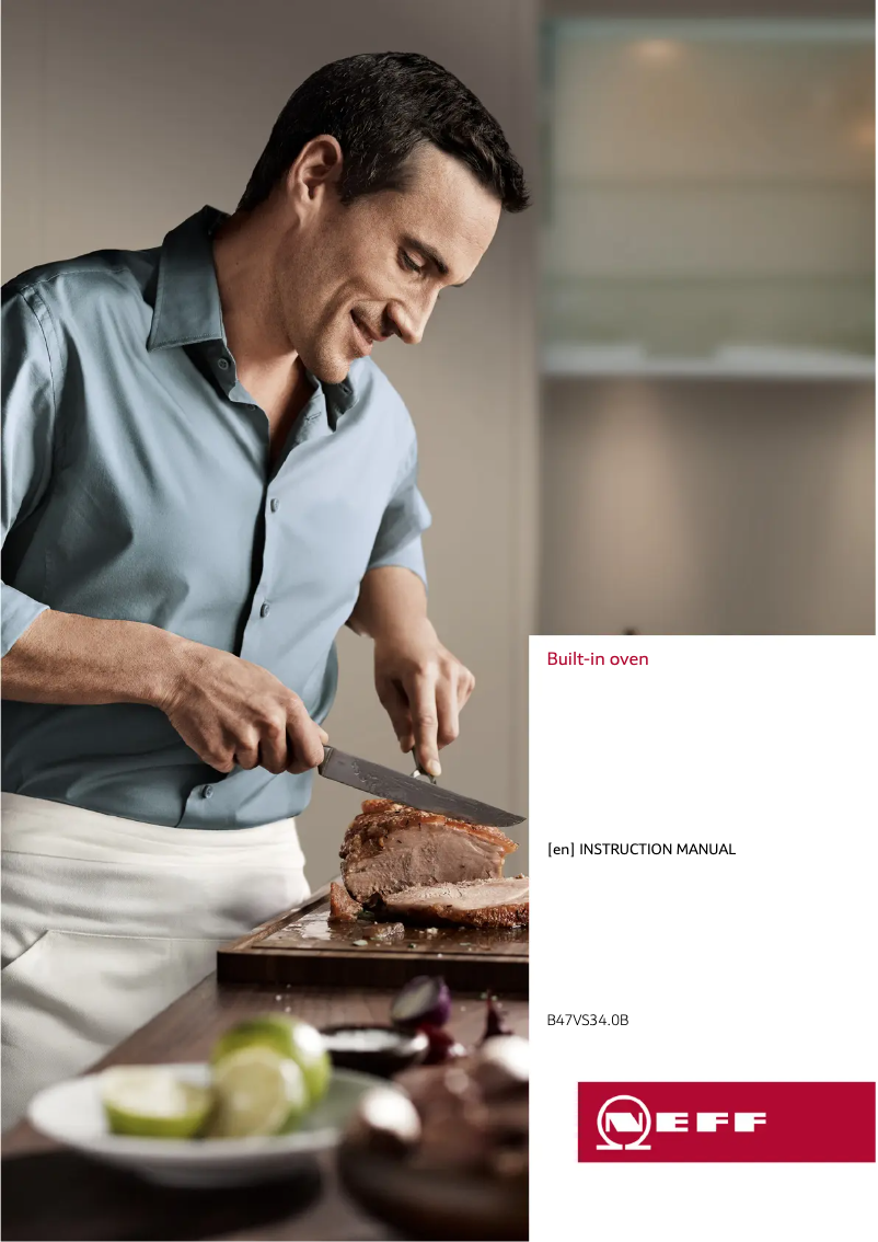 Page 1 of the manual Instruction Manual Neff B47VS34N0B