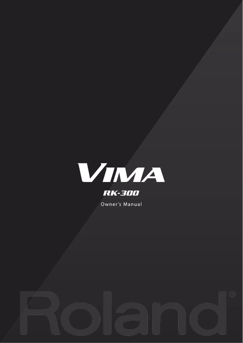 Page n°1 - Manuel utilisateur Roland RK-300