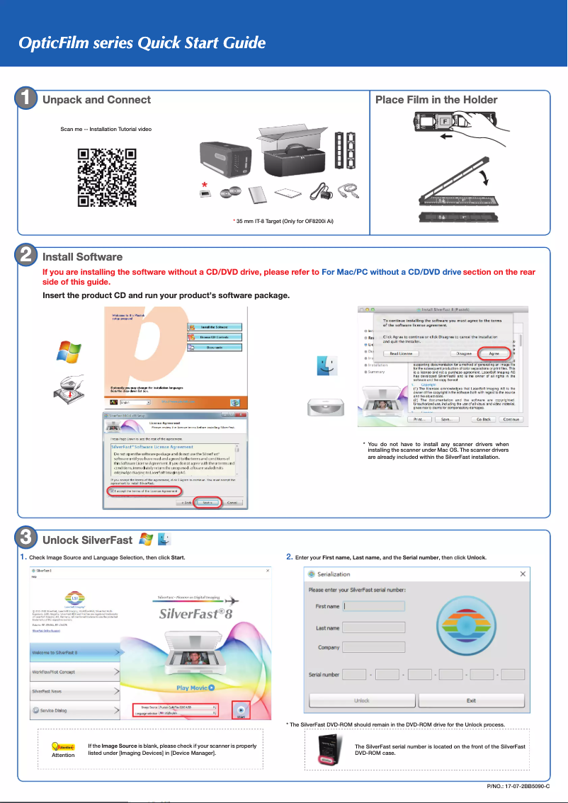 Page n°1 - Manuel utilisateur Plustek Opticfilm 8100