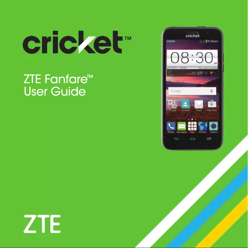 Page 1 de la notice Manuel utilisateur ZTE Fanfare