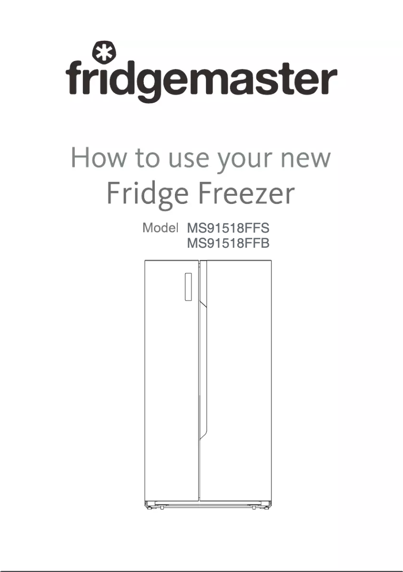 Page n°1 - Manuel utilisateur Fridgemaster MS91518FFB