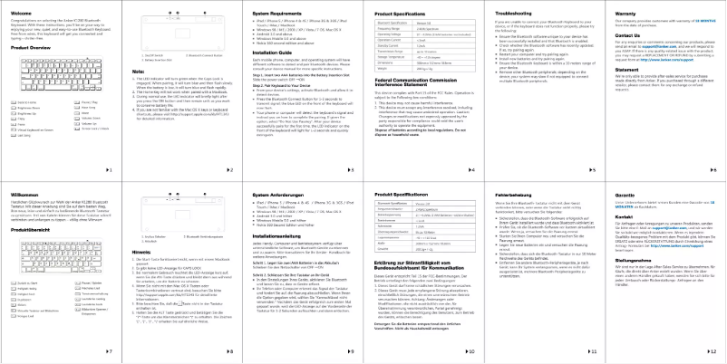 Page 1 de la notice Manuel utilisateur Anker T300