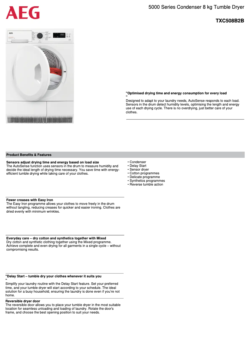 Imagen de la primera página del manual del dispositivo TXC508B2B