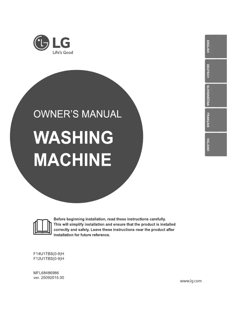 Page 1 de la notice Manuel utilisateur LG F14U1TBS2H